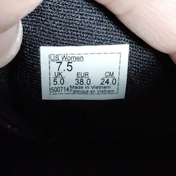 VANS Galaxy Shoes Size 7.5 Sneakers Lace Up Purple Blue Universe - Picture 8 of 9